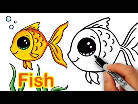🐠 איך לצייר דג 🐠
