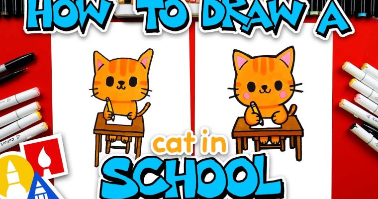 🐈 איך לצייר חתול? מדריך ציור חתול חמוד לילדים 🐈