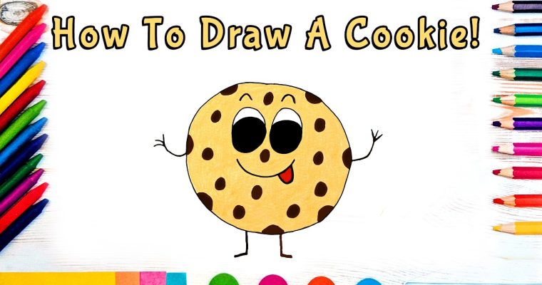 🍪 איך לצייר עוגייה חמודה צעד אחר צעד 🍪