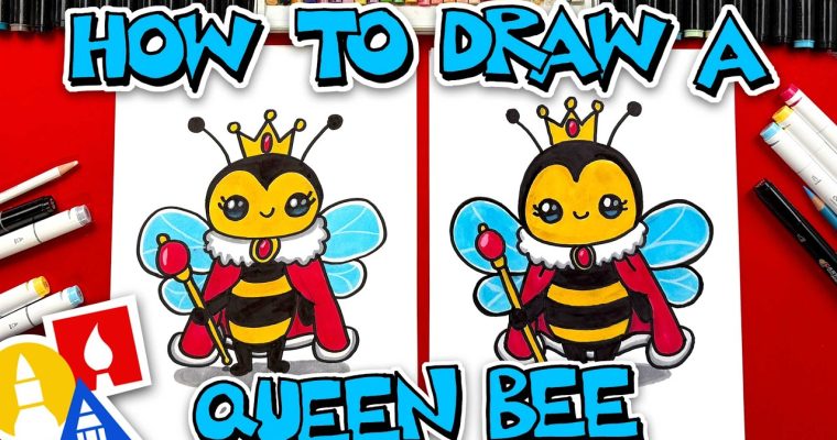 🐝 ציור דבורה: מדריך שלב אחר שלב לציור מלכת דבורים חמודה 🐝